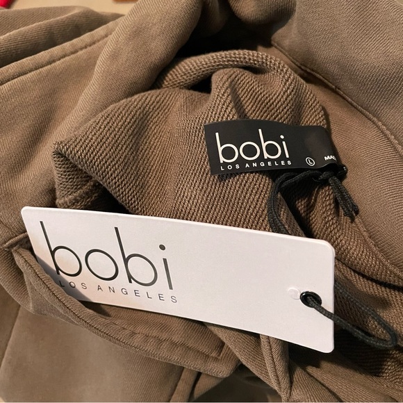 NWT BOBI TERRY UTILITY JACKET in OLIVE Women Size L - Picture 5 of 6